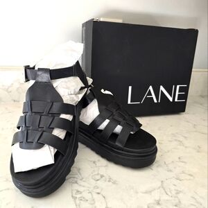 NWT Black Dream Cloud Gladiator Sandles